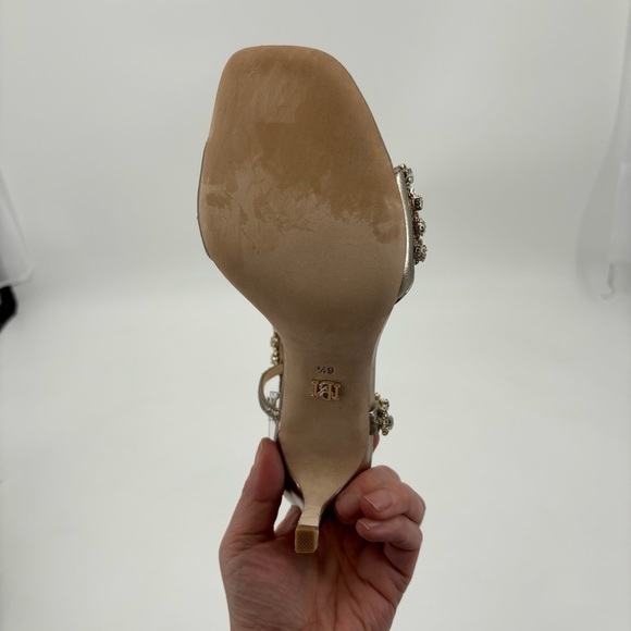 Badgley Mischka Galia Open Toe 4” Heels Size 6.5 - Picture 13 of 15
